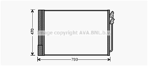 AVA QUALITY COOLING Kondensators, Gaisa kond. sistēma BW5370